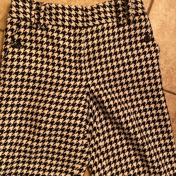A♥️Houndstooth trouser/lined/straight leg size 6; gorgeous and fully lined! - Picture 4 of 5